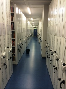 Closed stacks with mobile shelving