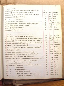 HF Jones - A page from the Donations Register