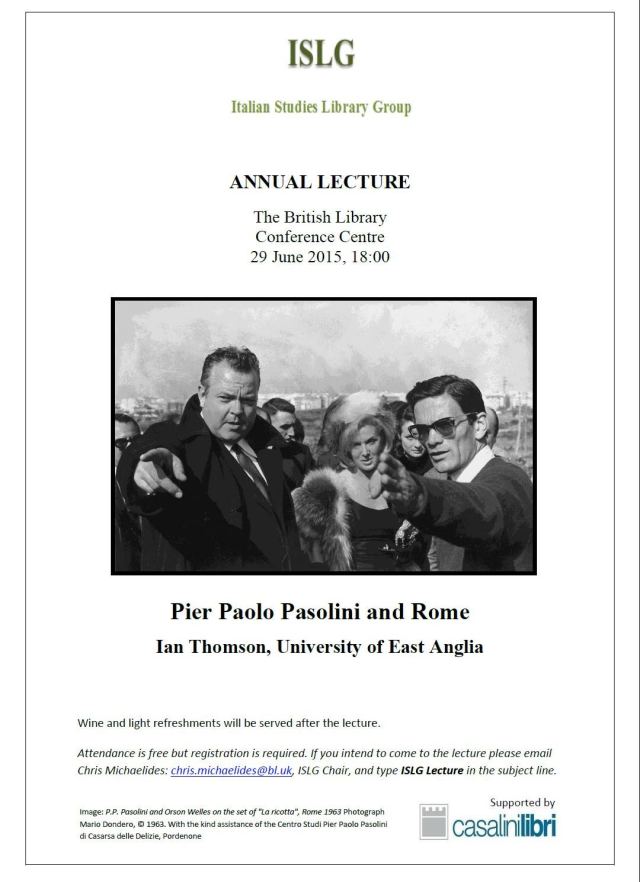 Pasolini poster