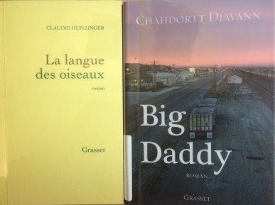 Two novels published by Grasset, with the Library-applied plastic covering. Big Daddy retains its illustrated dust jacket. 