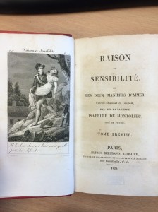 Title page and frontispiece, Raison et sensibilité