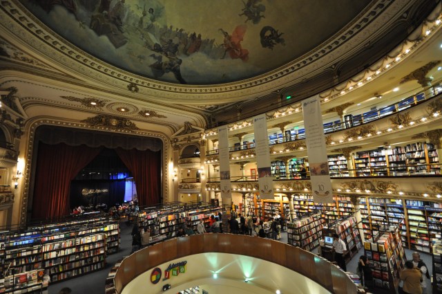 El Ateneo Grand Splendid, one of the most well-known bookshops in Buenos Aires. Photo by Flickr user Jorge Láscar.