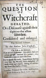 Title page of Wagstaffe's Question of witchcraft debated (N.6.14)