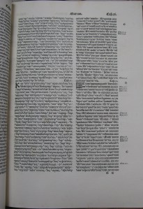 Page of Mark's Gospel in volume 5. Click on image to see enlarged.