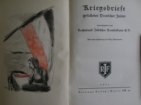 Title page of Kriegsbriefe gefallener Deutscher Juden