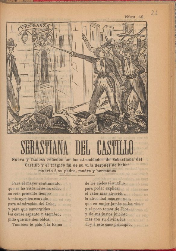 Sebastiana del Castillo: nueva y famosa relación de las atrocidades de Sebastiana del Castillo