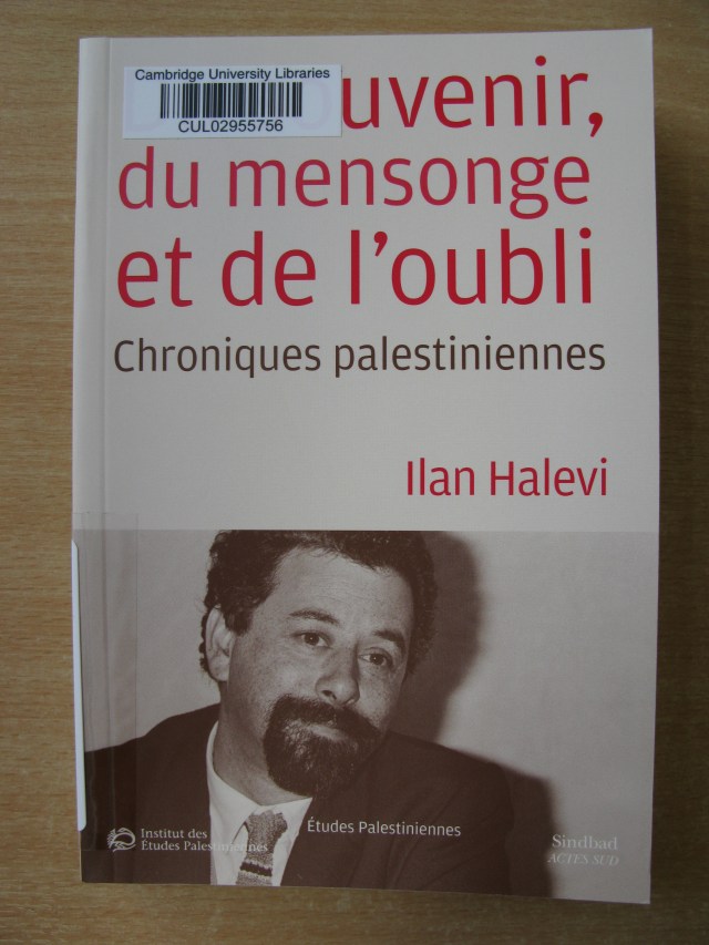 Front cover of Du souvenir, du mensonge et de l'oubli