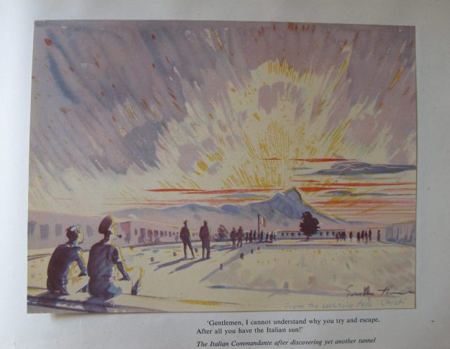 View from an Italian prisoner-of-war camp